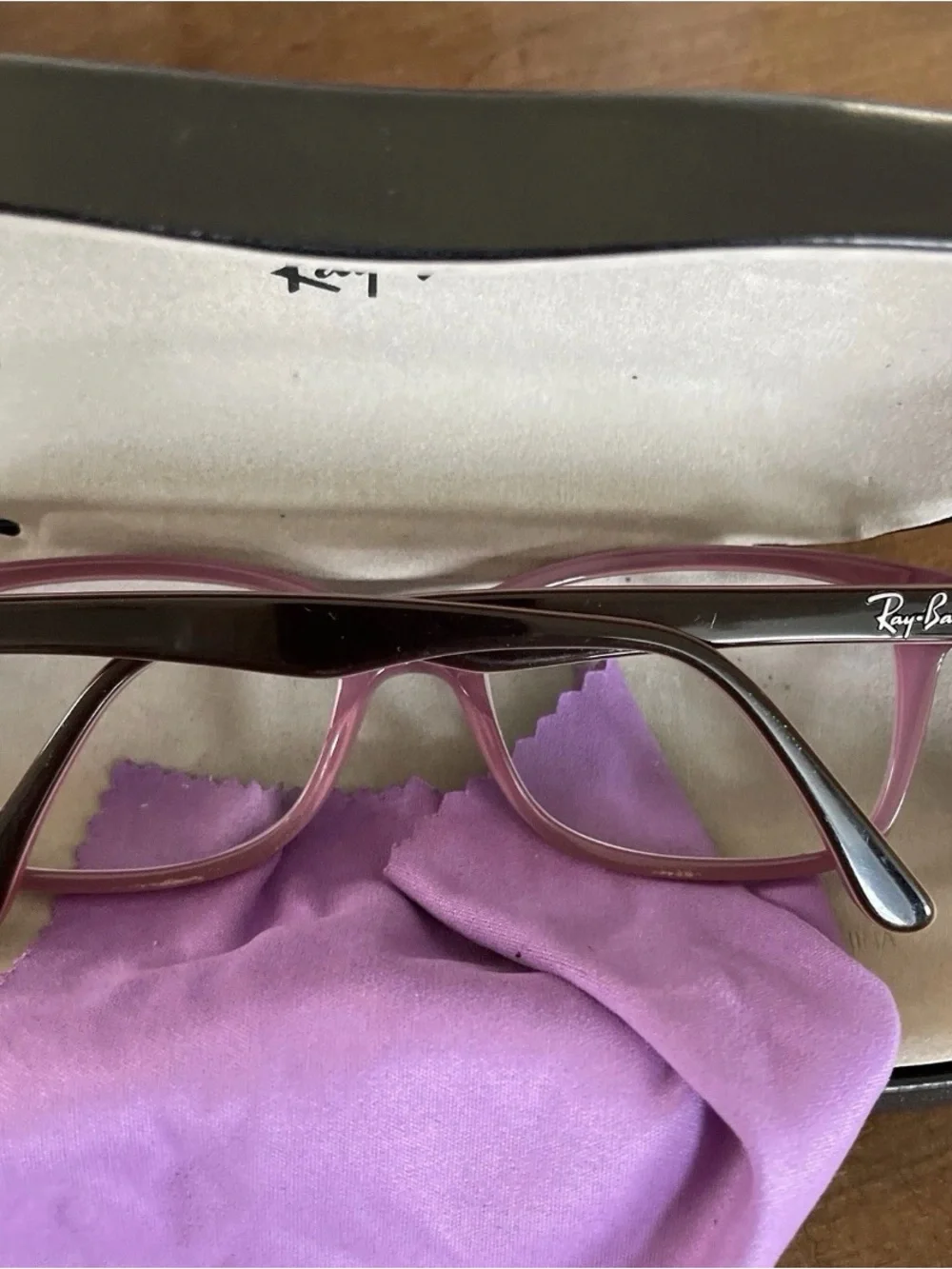 RAY-BAN Eyeglass Frames Full Rim RB 5228 2126 BROWN PINK AUTHENTIC CASE INCLUDED